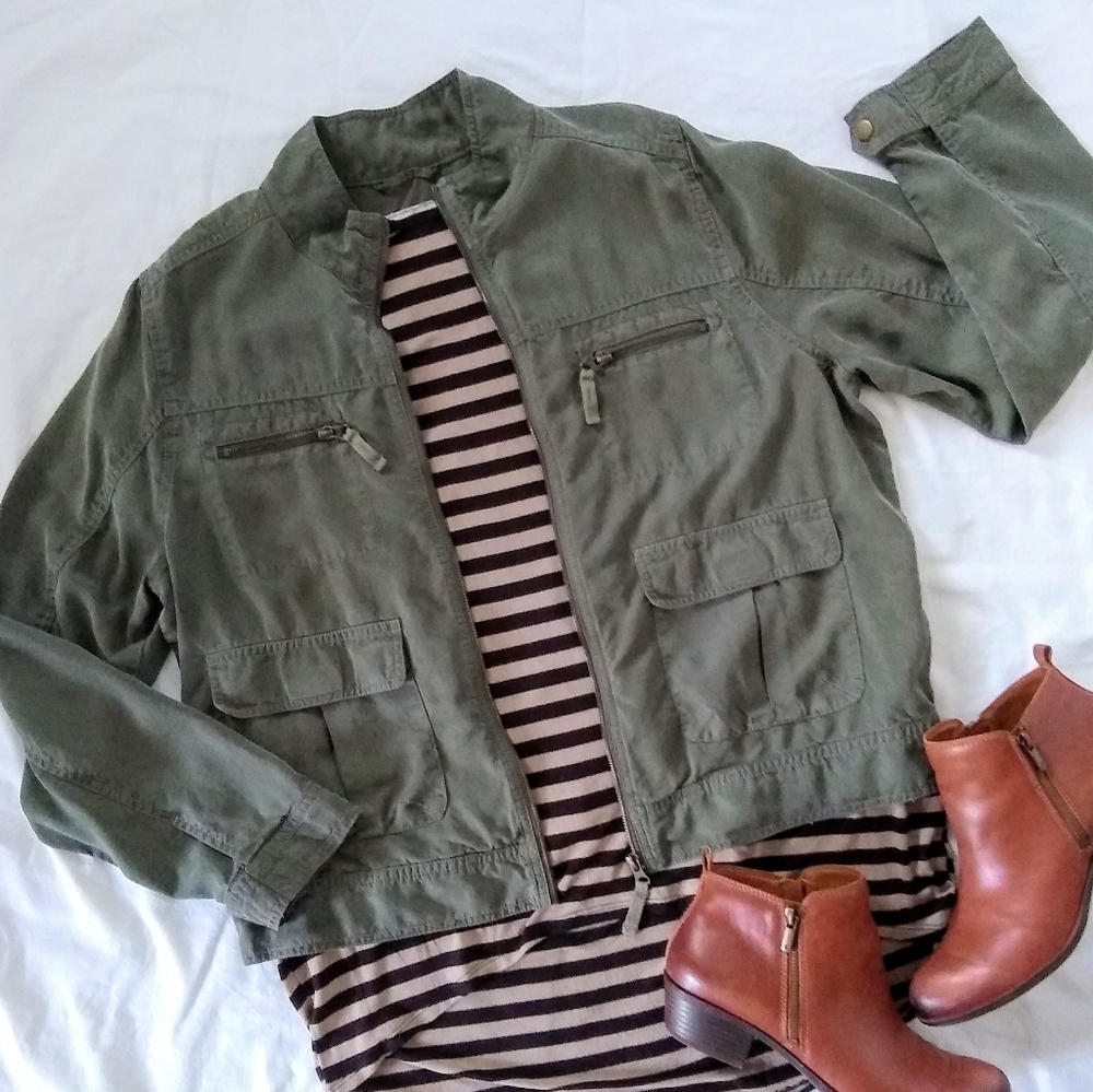 Utility Army Jacket Olive Green Mossimo Supply Co.